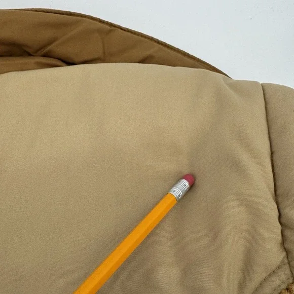 Vintage Trail Gear Pacific Trail Puffer Jacket Large Brown Western Yoke Corduroy